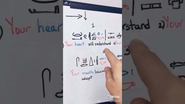 Hieroglyphs Lesson - Sentence Structure - Ancient Egyptian Script #shorts смотреть онлайн