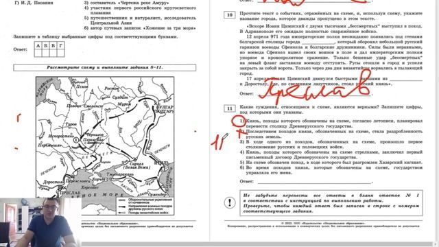 Разбор карт ФИПИ ЕГЭ по истории Древней Руси | Святослав, Владимир Святославич, Ярослав Мудрый смотреть онлайн