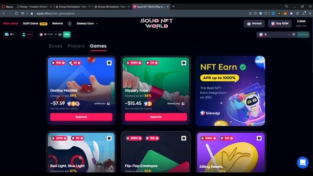 Пошаговый гайд по игре Squid NFT от Biswap | P2E заработок смотреть онлайн