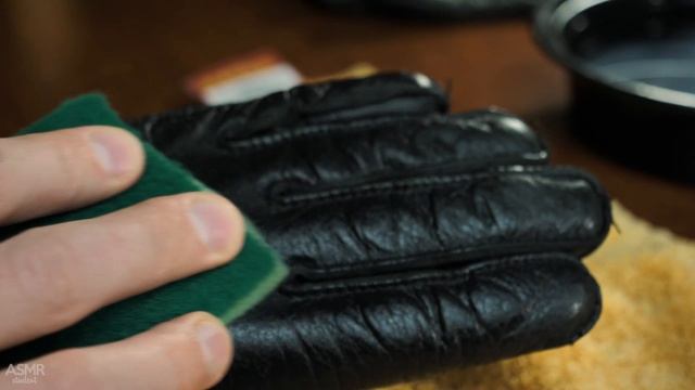 ASMR Leather Gloves Cleaning & Restoration - Perfect Leather Sounds