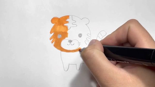 Как нарисовать тигра смотреть онлайн