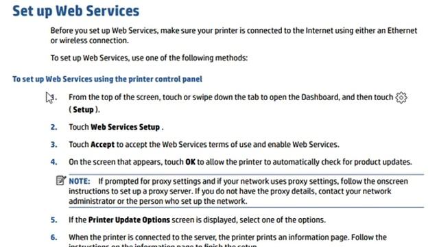 Web services in HP OfficeJet Pro 9010 series Printer смотреть онлайн
