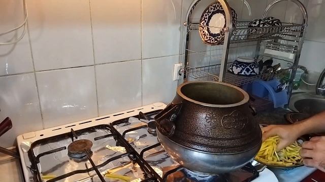 ПЛОВ В АФГАНСКОМ КАЗАНЕ,  PLOV IN AFGHAN KAZAN,AFGON QAZONDA PLOV