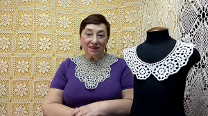 Воротничок "Элегия". Мастер-класс по вязанию крючком от О. С. Литвиной.