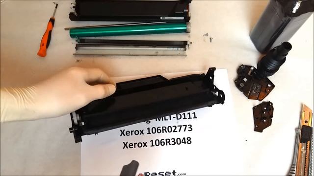 Samsung MLT-D101 MLT-D111 Xerox 106R02773 106R3048 Toner Refill / reincarcare + dezasamblare смотреть онлайн