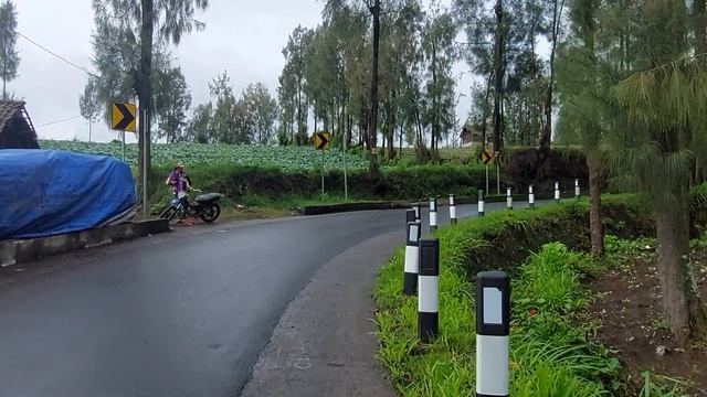 Walking around a village. Near Bromo volcano, East Java Indonesia смотреть онлайн