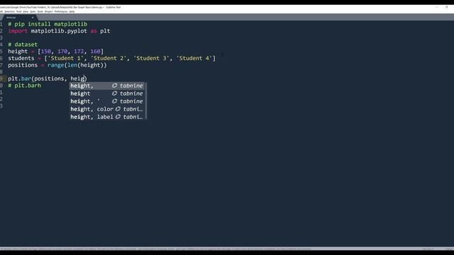 How To Plot A Bar Graph With matplotlib For Beginners | matplotlib Tutorial смотреть онлайн