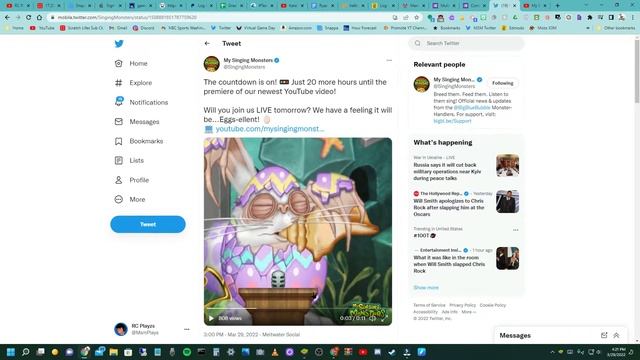 EPIC JEEODE IS COMING TOMORROW!!! Eggstravaganza 2022 - My Singing Monsters смотреть онлайн