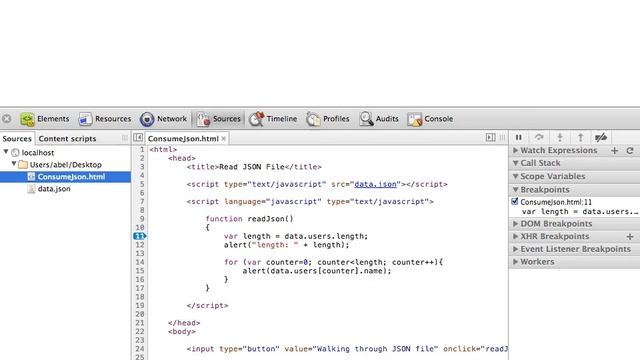 JSON Debugging смотреть онлайн