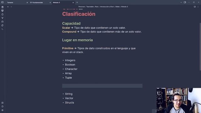 Curso básico de rust [3.3] Clasificación de tipos смотреть онлайн