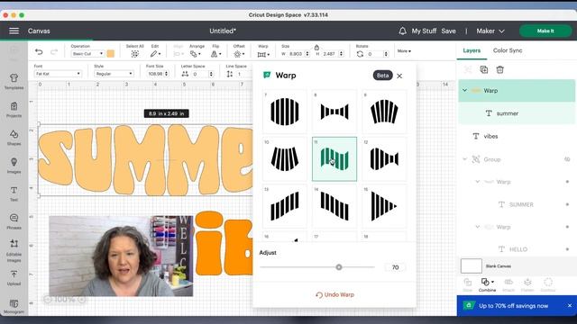 Easy Wavy Text in Cricut Design Space with Retro Fonts смотреть онлайн