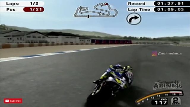 Rossi Vs Stoner Quick Race Motogp 07| Estoril Sirkuit Motogp 2007 Ps2 Champion Level смотреть онлайн