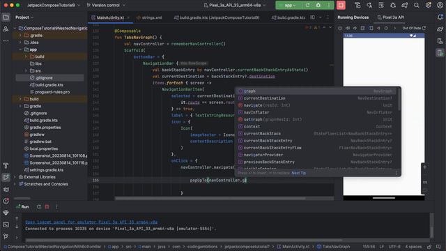 Bottom Bar With Nested Navigation in Jetpack Compose | How To Use Multiple Nav Hosts and Controller смотреть онлайн