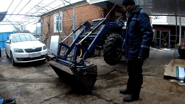 Челюстной ковш для минитрактора. смотреть онлайн