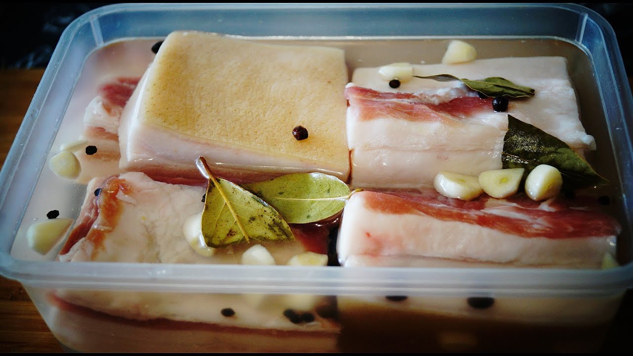Вкусное Сало в рассоле.Просто и вкусно. смотреть онлайн