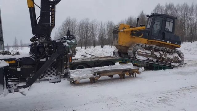 Замена старого бульдозера Shantui SD16 на новый Beldozer смотреть онлайн