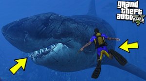 КАК УБИТЬ МЕГАЛОДОНА! НАШЁЛ САМУЮ БОЛЬШУЮ АКУЛУ ГТА 5 МОДЫ! ОБЗОР МОДА В GTA 5! ИГРЫ ГТА ВИДЕО MODS