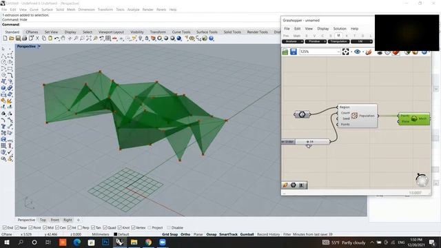 Grasshopper Tutorial (simple Triangulation Delaunay Mesh) смотреть онлайн