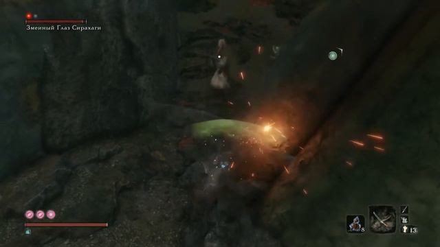 [21] SEKIRO ► Глубины Асина ► Воин Ситимэн, Змеиный Глаз Сирахаги, Обезьяна-Страж смотреть онлайн