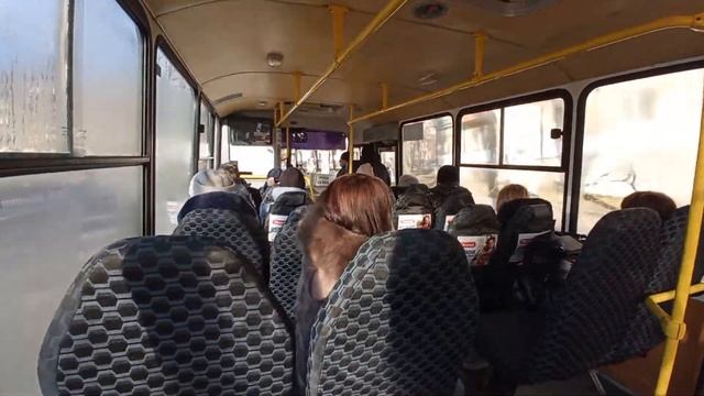 Короткая поездка на автобусе ПАЗ 320302-08 №46 смотреть онлайн
