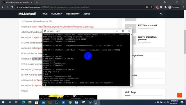 How to recover mikrotik user password on linux || Mikrotik смотреть онлайн