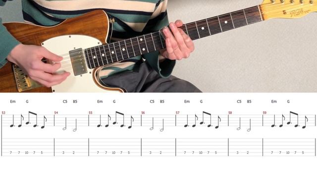 The White Stripes - Seven Nation Army (guitar cover with tabs & chords) смотреть онлайн