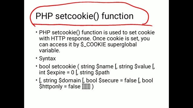 PHP Cookie. смотреть онлайн
