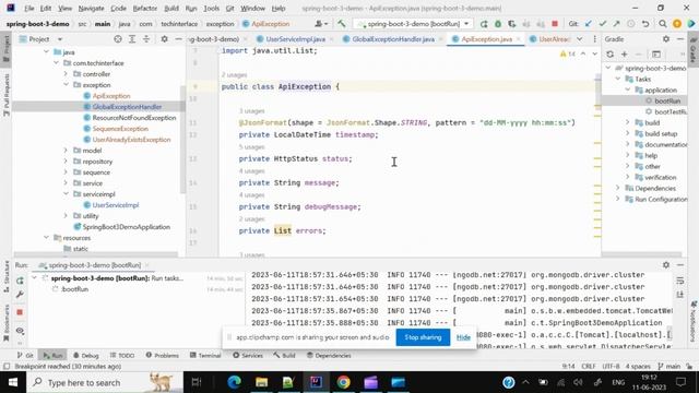 Spring boot 3 + Custom Exception + Mongo DB #springboot #exceptionhandlinginjava #microservices смотреть онлайн