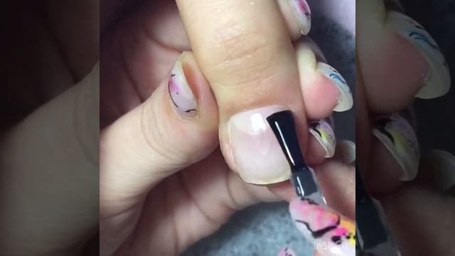 Маникюр одной фрезой ?? Покрытие гель лаком / Молочная база / Как крепить слайдер на ноготь