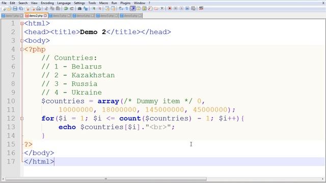 21. PHP - циклы и массивы смотреть онлайн