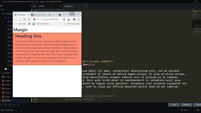 BS Margin & Padding classes with example | Responsiveness | Bootstrap 4.6 | Jahid Momin | India смотреть онлайн