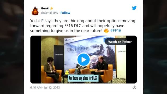 HUGE Horizon News TONS of Big Plans for the Series + Exciting Final Fantasy 16 DLC Update! смотреть онлайн