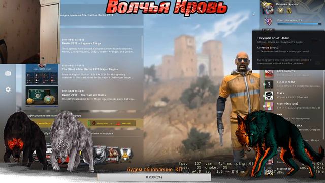 Стрим Волчья Кровь CS:GO играем судьба веселее на удачу смотреть онлайн
