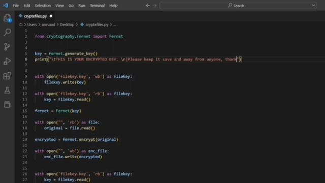 Coding Encrypting and Decrypting program with Python #encryptingfile #python смотреть онлайн
