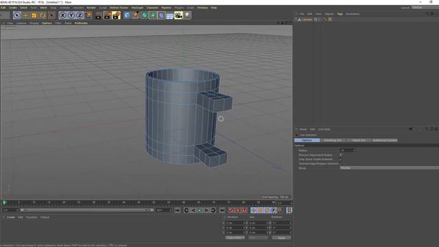 How to model coffee mug with Cinema 4D смотреть онлайн