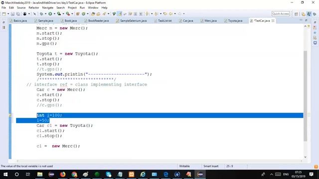 Interface in JAVA & Exception handling, Beginner Tutorial смотреть онлайн