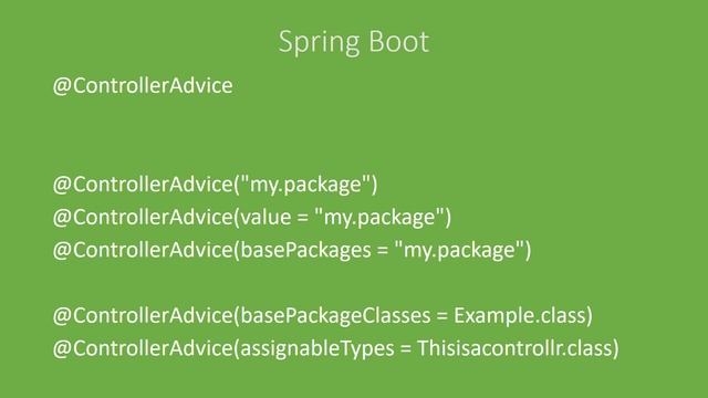 Spring Boot @Controlleradvice example : 2018 смотреть онлайн