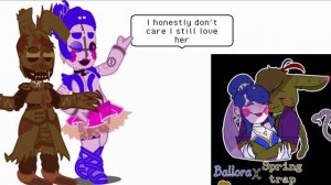 Aftons and some fnaf characters react to their ships / TWs in video