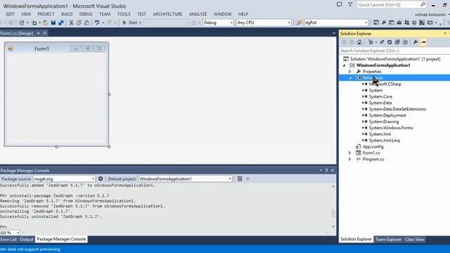 Uninstall and install NuGet package in visual studio смотреть онлайн