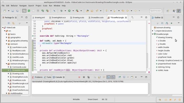 XML Serializing Drawings (using Scala) смотреть онлайн