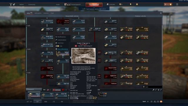 Tiger H1 5.7 To 5.3 WHAT | War Thunder Gameplay смотреть онлайн