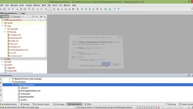 Subversion (SVN) Integration in Android Studio смотреть онлайн