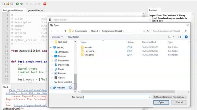 Python- PyEnchant plugin module not working in Thonny IDE смотреть онлайн