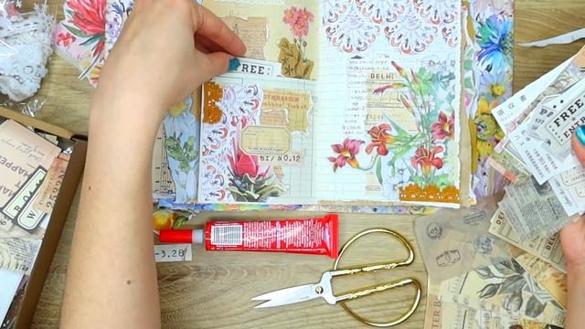 ✂️?CRAFTMAS Day #2: Vintage Junk Journal With Me! COLLAGING TIPS смотреть онлайн
