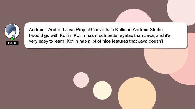 Android : Android Java Project Converts to Kotlin in Android Studio смотреть онлайн