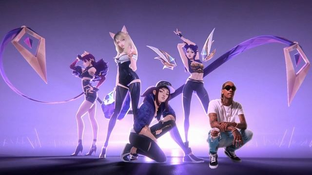 BLACK/YELLOW/POP/STARS - K/DA vs. Wiz Khalifa смотреть онлайн