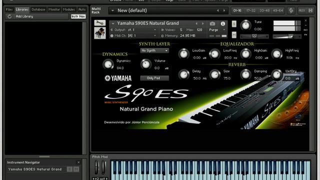 YAMAHA S90 GRAND PIANO PARA KONTAKT смотреть онлайн