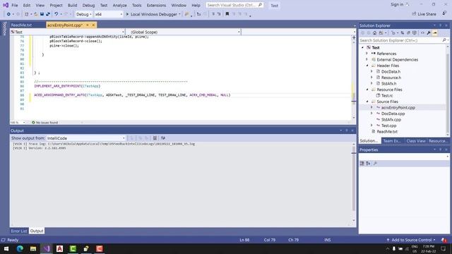Draw a simple Line using ObjectARX 2022 and C++ смотреть онлайн