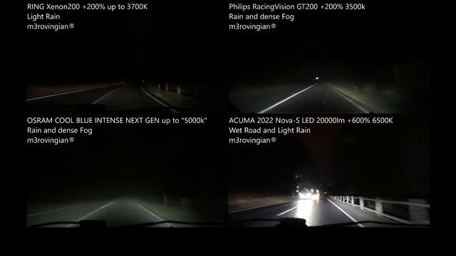 Rain RING Xenon200, Philips GT200, OSRAM Cool Blue Intense NEXT GEN, ACUMA Nova-S +600% LED смотреть онлайн