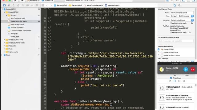 Parse JSON смотреть онлайн
